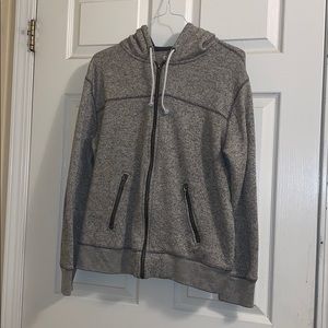 Cream/Off White Zip Up Hoodie